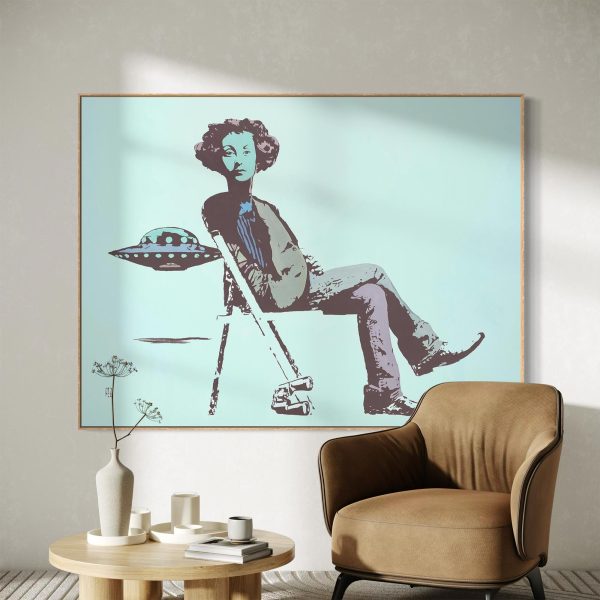 PEZ original pop art painting Visitor high end contemporary canvas wall art