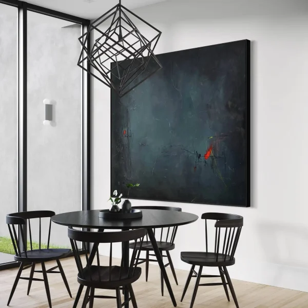 Large figurative artwork Isolated Incident by PEZ displayed on an architectural studio wall, showcasing premium scale for commercial interior design projects.