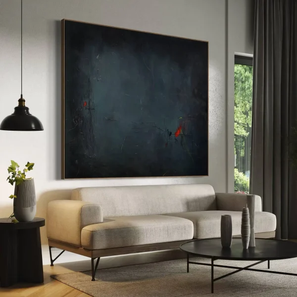 Large figurative artwork Isolated Incident by PEZ displayed on an architectural studio wall, showcasing premium scale for commercial interior design projects.